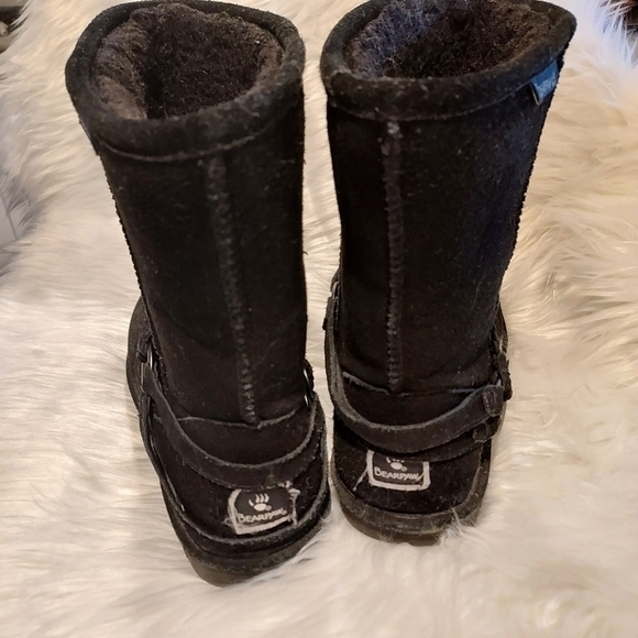 BEARPAWS womens black Suede snow boots SZ 11 - Picture 5 of 5